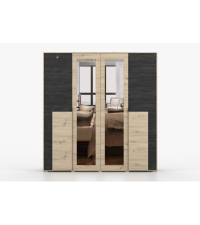 Armoire Albanor 200 cm Artisan - Pin