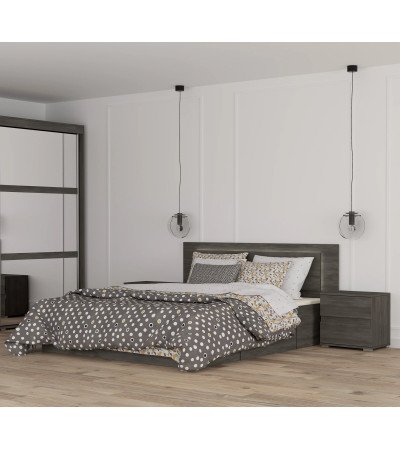 Lit 160x200 Themis Pin noir