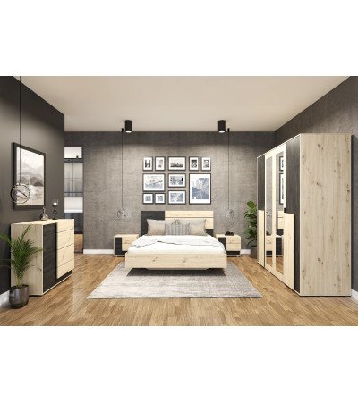 Lit 160x200 Albanor Artisan - Pin