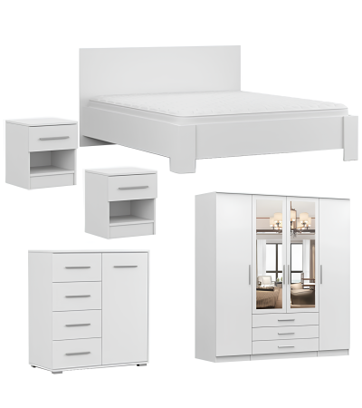 Chambre complète Oswin avec armoire 200 cm