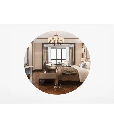 Miroir en cristal avec éclairage LED