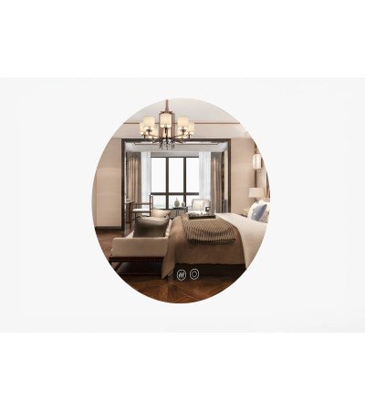 Miroir en cristal avec éclairage LED