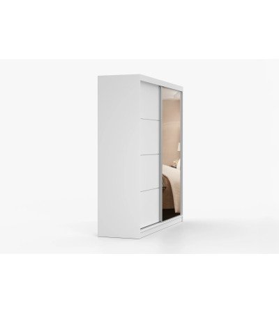 Armoire Léandra 203 cm avec miroir