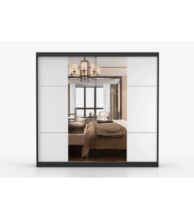 Armoire Azénor 233 cm avec miroir