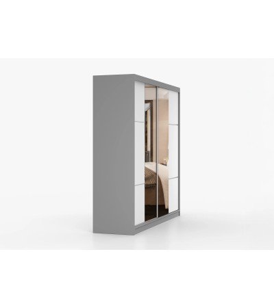 Armoire Azénor 233 cm avec miroir