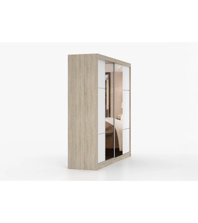 Armoire Azénor 233 cm avec miroir