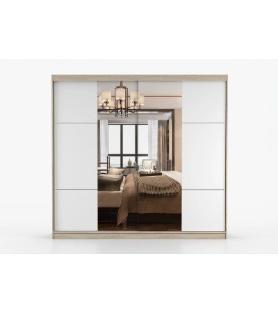 Armoire Azénor 233 cm avec miroir