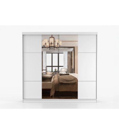 Armoire Azénor 233 cm avec miroir