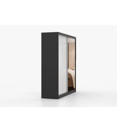 Armoire Célestine 233 cm avec miroir