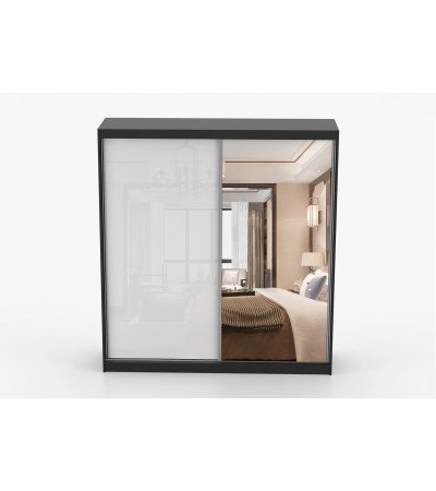 Armoire Célestine 233 cm avec miroir