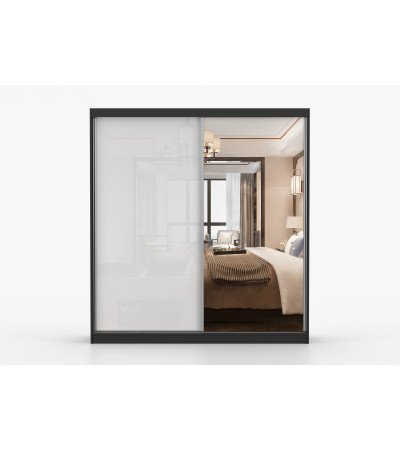 Armoire Célestine 233 cm avec miroir