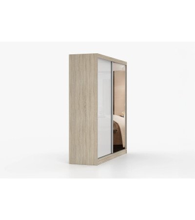 Armoire Célestine 233 cm avec miroir