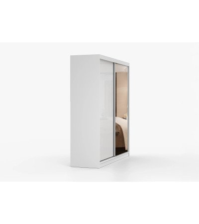 Armoire Célestine 233 cm avec miroir