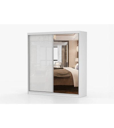 Armoire Célestine 233 cm avec miroir