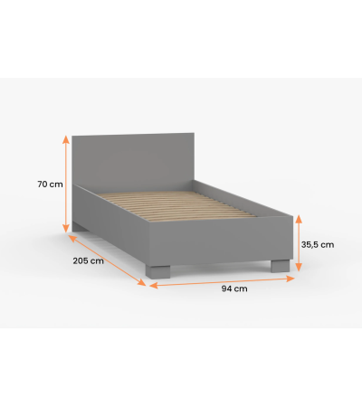 Lit Nysa – 90×200 cm