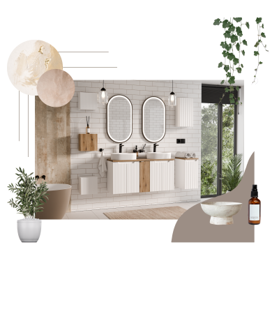 Alméa Ensemble meubles 2 tiroirs Blanc