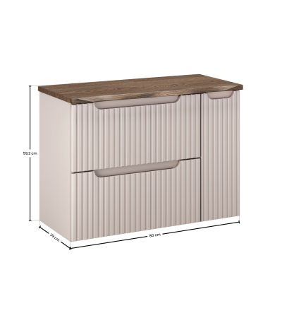 Alméa Ensemble de meubles avec plan - Cachemire Mat