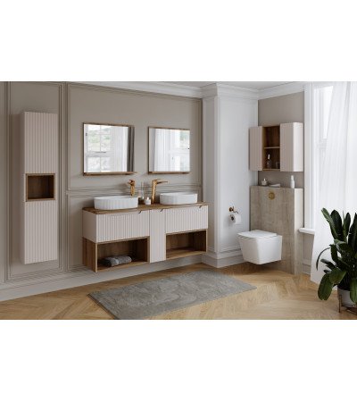 Ensemble meubles Alméa avec plan Cachemire Mat - 1 tiroir