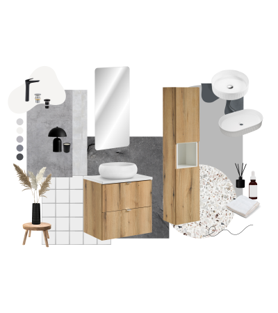 Plan de toilette Alméa - Chêne Coast Evoke