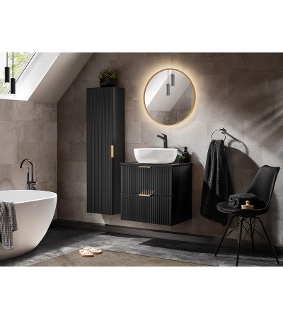 Plan de toilette Caléa - Noir Mat