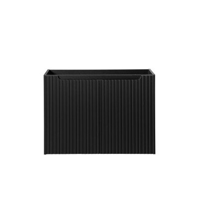 Ensemble meubles Alméa 2 portes - Plan Chêne Coast Evoke - Noir Mat