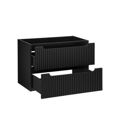 Ensemble meubles Alméa avec plan 2 tiroirs - Noir Mat
