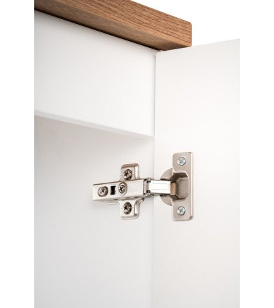 Ensemble meubles Alméa 2 portes - Plan Chêne Coast Evoke - Blanc