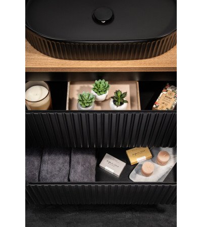Ensemble meubles Alméa avec plan et 2 vasques à poser Beyond - 120 cm