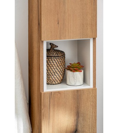 Ensemble meubles Alméa 80 cm avec plan et colonne - 2 portes