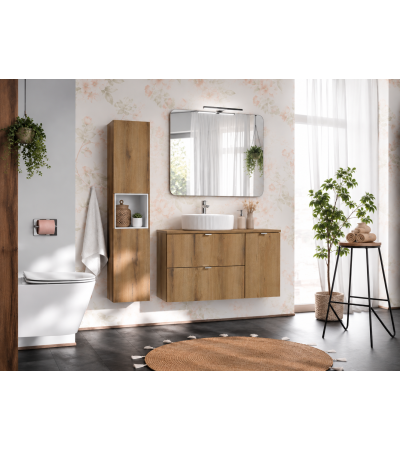 Ensemble meubles Alméa avec plan - Chêne Coast Evoke - 90 cm